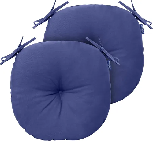 Vista 44 de Cojines de mimbre copetudos de 3 piezas para muebles de patio, cojines de mimbre para sillas de exterior con lazos, cojines de mimbre repelentes al