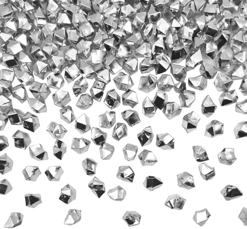 Vista 27 de Rellenos de Jarrón Negros para Decoración del Hogar, Cubitos de Hielo Triturado Falsos, Rellenos de Jarrón, 150 piezas Cubitos de Hielo Falsos