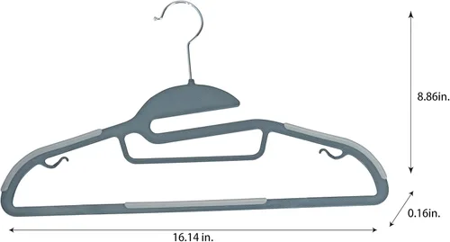 Vista 6 de Simplify Paquete de 8 ganchos definitivos Protector de collar en forma de S Ultrafino Antideslizante Barra de accesorios Cinturones