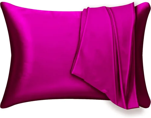 Vista 9 de Mulberry Silk Pillowcase 2 Pack for Hair and Skin,with Hidden Zipper.Both Sides 19 Momme Allergen Proof Soft Breathable Smooth Silk Pillow Cover Air
