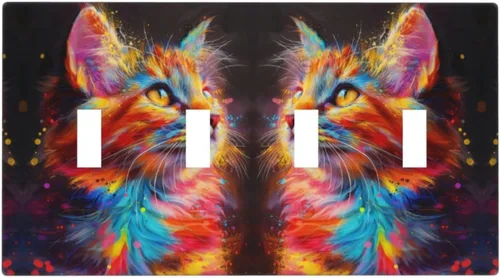 Vista 61 de Cubiertas Decorativas de Arte para Interruptores de Luz de Hojas de Otoño Placa de Pared de Palanca Individual Cubierta Decorativa para Interruptor