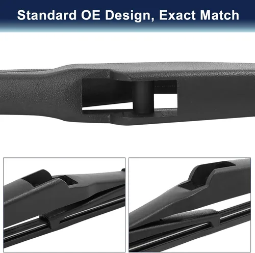 Vista 5 de X AUTOHAUX Juego de 2 limpiaparabrisas trasero de 9.843 in para Toyota RAV4 2013-2018 para Jeep Compass 2017-2020