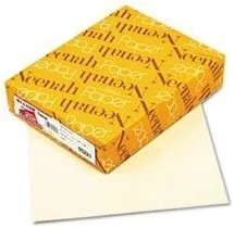 Neenah Paper 05221 CLASSIC - Papel de escritura de lino, 24 libras, 8 12 x 11, marfil baronial, 500 hojas