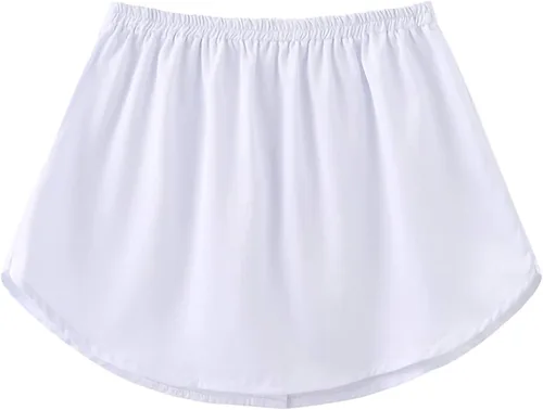 Vista 3 de Adjustable Layering Fake Top for Womens Lower Sweep T-Shirts Sweaters Extender Mini Skirt Slips Versatile Fake Hem