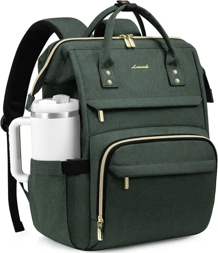 Vista 21 de Mochila para computadora portátil para mujer, de moda, para viaje, con puerto USB, gris), TY146931
