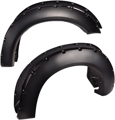 Vista 13 de CHEDA Guardabarros negro texturizado estilo fábrica compatible con Ford F150 2015-2017 Styleside