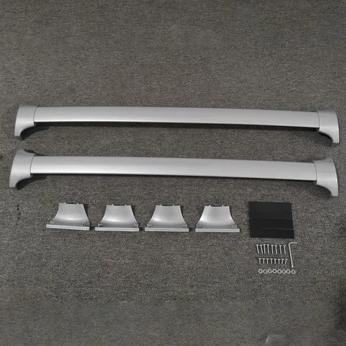 Vista 5 de Barras transversales de techo compatibles con Honda Pilot 2016-2022 con rieles laterales, barra transversal de aluminio para portaequipajes