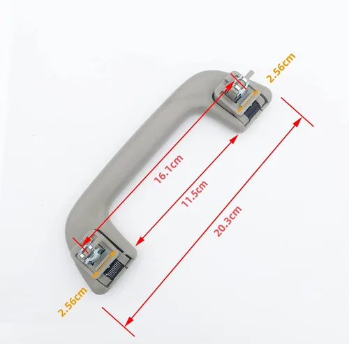 Vista 6 de Tirador de techo automático, riel de agarre gris con gancho LH = RH universal para Toyota para Corolla para Rav4 Yaris Vios OEM: 74610-52020