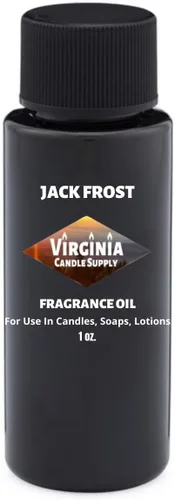 Jack Frost - Aceite de fragancia (botella de 1 onza) para hacer velas, hacer jabón, hacer tartas, aerosoles para habitación, lociones, ambientadores