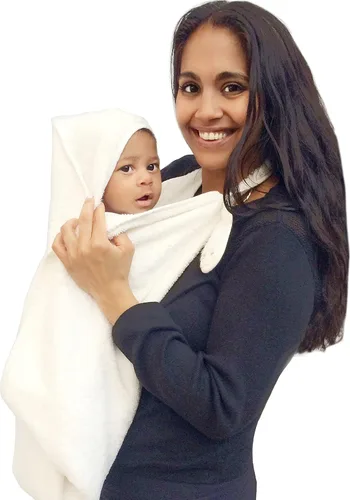 Vista 8 de Cuddledry Toalla de baño para bebé manos libres, algodón lujosamente suave y viscosa derivado de bambú con capucha toalla de bebé Toalla de Gris