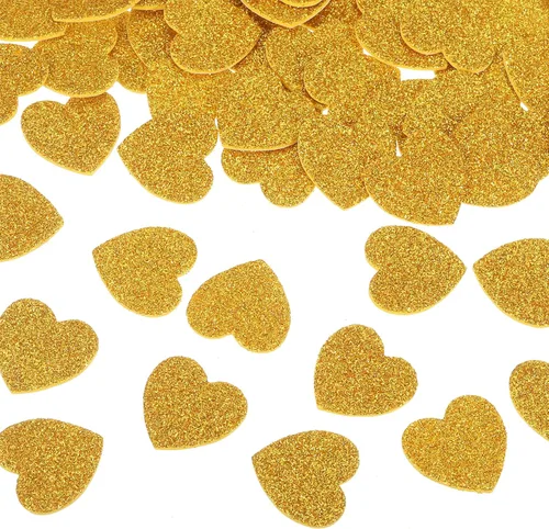 MECCANIXITY 60 calcomanías de espuma con purpurina de 1 pulgada autoadhesivas en forma de corazón para suministros de manualidades, bricolaje y