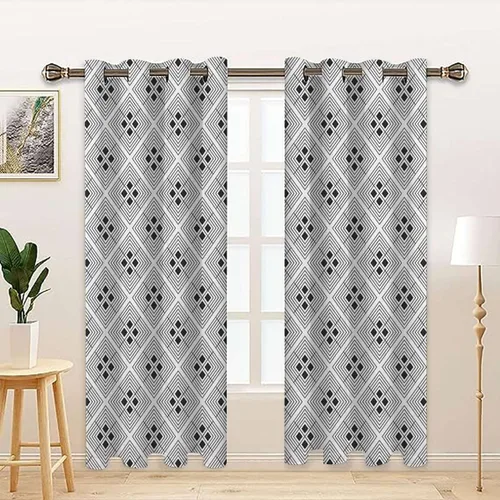 Vista 9 de MizuH Cortinas de bambú con aislamiento térmico con ojales para habitación, reducción de ruido, hoja de bambú, pureza fresca, arte tranquilo, 2