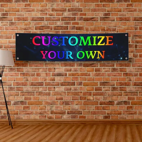 Letrero de pared personalizado, personaliza tu propio cartel con imagen, logotipo, texto, fondo decorativo para fiesta de cumpleaños, negocios,