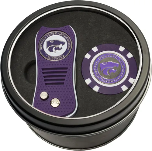 Vista 30 de Team Golf NCAA - Juego de regalo de lata unisex para adultos con herramienta Switchfix Divot y chip de golf
