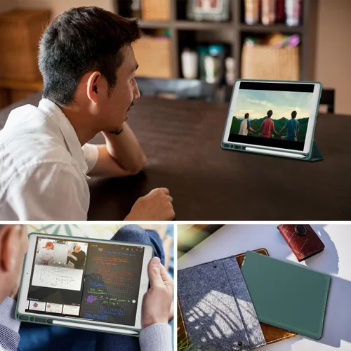 Vista 7 de Funda para iPad de 6 generación, iPad de 5 generación, iPad de 9.7 pulgadas (20182017), iPad Air 2 y iPad Air 1, funda protectora delgada