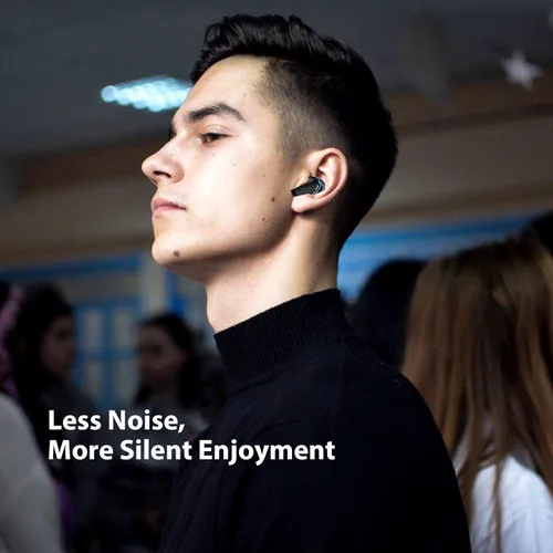 Vista 6 de iMangoo Auriculares inalámbricos para juegos para PS5 PC, 2.4 GHz de baja latencia + 5.2 auriculares Bluetooth con micrófono con cancelación