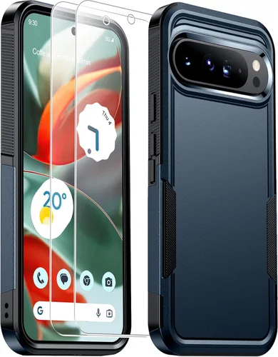 Vista 12 de Funda diseñada para Google Pixel 9 Pro XL, [protección contra caídas de grado militar de 10 pies] Funda resistente a prueba de golpes para Google