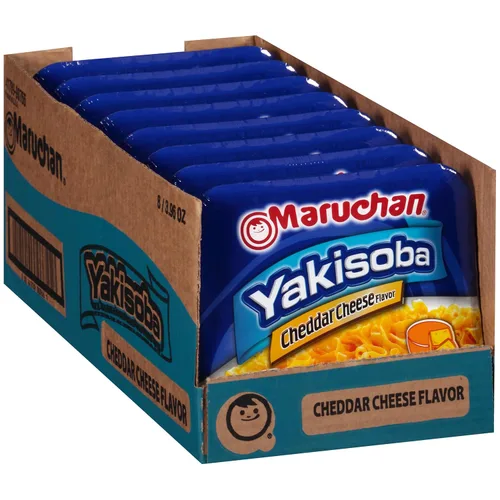 Vista 12 de Maruchan Yakisoba Teriyaki Carne de res, fideos Ramen instantáneos japoneses, 4 onzas, 8