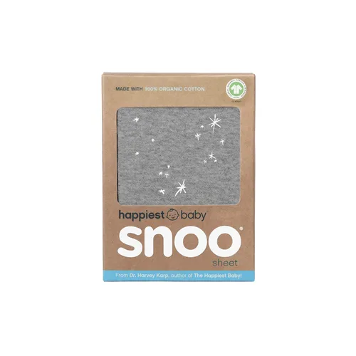 Vista 6 de Happiest Baby SNOO Sábana Bajera Ajustable para Moisés - Ropa de Cama de Guardería 100% Algodón Orgánico - Se Ajusta al Colchón de Cuna SNOO Sleeper