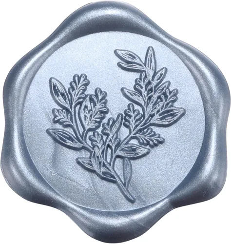 Vista 27 de Yoption Calcomanías de Sello de Cera de Eucalipto, Paquete de 100 Calcomanías Autoadhesivas de Sello para Sobre de Oro Antiguo para Boda, Fiesta