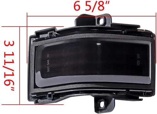 Vista 6 de Astra Depot 2 luces intermitentes de luz intermitente LED ámbar blanco y ámbar dinámico para remolque, luz indicadora DRL de estacionamiento