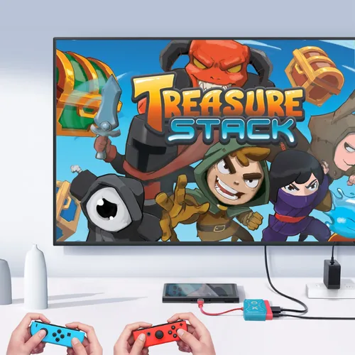 Vista 7 de IQIKU USB Type C to HDMI Adapter, 4K Resolution, Supports Nintendo SwitchSwitch OLED, Laptop Compatible