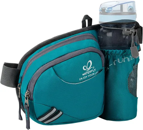 Vista 9 de Waterfly - Cangurera de senderismo con soporte para botella de agua para hombres y mujeres, para correr y pasear al perro, para iPhone 8 Plus