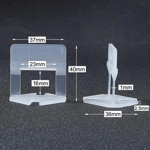 Vista 2 de Clips para sistema de nivelación de azulejos, 400 clips (1/32" (1 mm))