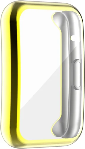 Vista 5 de Chofit Funda protectora compatible con Huawei Watch Fit, funda protectora de silicona TPU suave y flexible, a prueba de golpes y arañazos