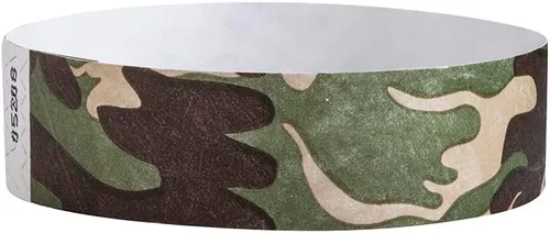 Vista 5 de 500 pulseras Tyvek de estrellas azules de Wristco para eventos, cómodas pulseras de papel resistentes a desgarros, pulseras de identificación