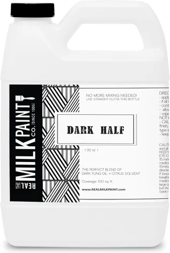Vista 11 de Real Milk Paint Medio oscuro, aceite de tung oscuro y aceite de cáscara de naranja para acabado de madera, tablas de cortar, bloques de carnicería