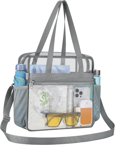 Vista 41 de Bolsa transparente para eventos de estadio 12 × 6 × 12 bolsa transparente para concierto, deporte, festival