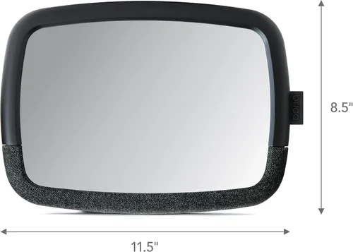 Vista 2 de Munchkin Espejo de coche de bebé para asientos de coche orientados hacia atrás, Pivot 360 Baby in-Sight, espejo automático ajustable, negro