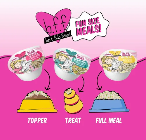 Vista 8 de Weruva BFF Best Fido Friend - Paquete variado de comidas de tamaño divertido tazas de comida húmeda natural para perros