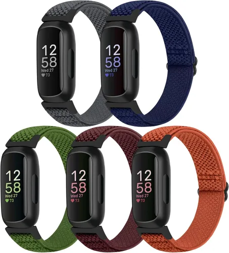 Vista 9 de Bcuckood Compatible con correas de reloj Fitbit Inspire 3/Inpsire 2/Inspire/Inpsire HR/Ace 2/Ace 3, correa elástica ajustable de repuesto