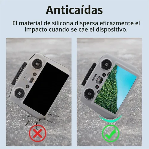 Vista 4 de Funda de silicona para mando a distancia DJI RC 2 para DJI Lito X1 Avata 360 Mini 5 Pro Flip Air 3S AIR 3 Mini 4 Pro Flip Drone RC 2 Controlador a