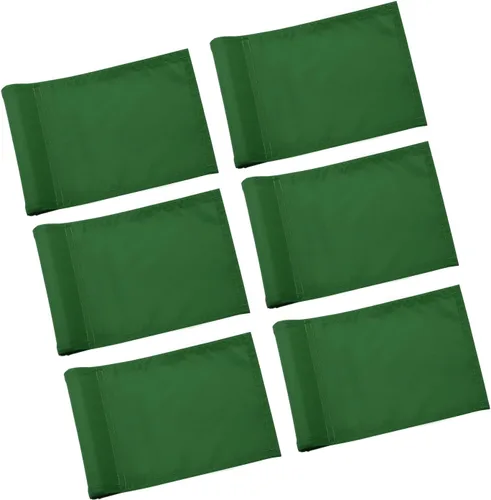 Vista 10 de KINGTOP Bandera de Golf Sólida Completa de 8x6 Pulgadas - Nylon 420D, Tubo Insertado - Mini Banderas de Putting Green para Práctica en el Patio