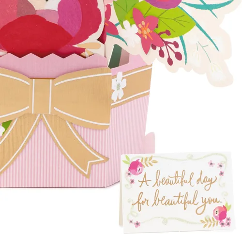 Vista 6 de Hallmark Paper Wonder - Tarjeta de cumpleaños desplegable (mariposa y flores)