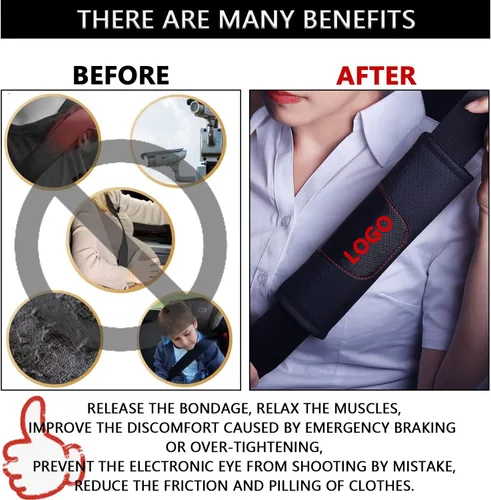 Vista 2 de Funda de cinturones de asiento para K 5 Optima 2016-2023 GT Line, cubierta de cuero para cinturón de asiento, protector de correa de hombro