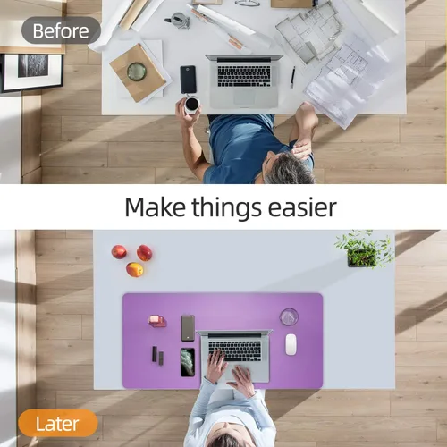 Vista 8 de YSAGi Alfombrilla de escritorio, alfombrilla para ratón, alfombrilla de escritorio impermeable, alfombrilla grande para ratón de escritorio