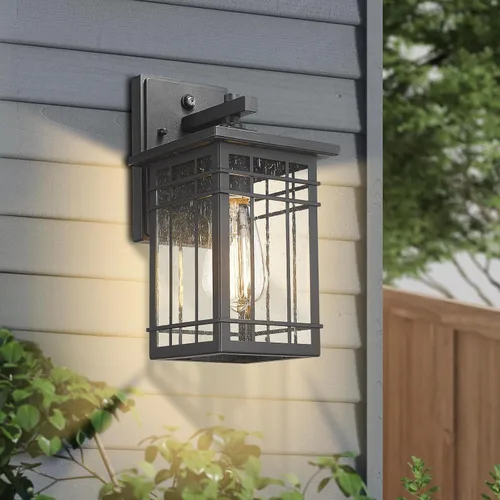 Vista 6 de Luces de pared exteriores del anochecer al amanecer, faroles de pared al aire libre, lámparas con sensor de montaje en pared, aplique de pared