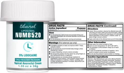 Vista 7 de Ebanel - Paquete de crema anestésica de lidocaína y crema para aliviar el dolor, árnica mentol, 2.28 onzas