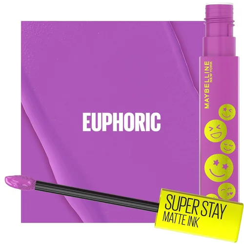Vista 3 de Maybelline Super Stay Matte Ink Liquid Lip Color, colección de labiales Moodmakers, larga duración, maquillaje de labios a prueba de transferencia
