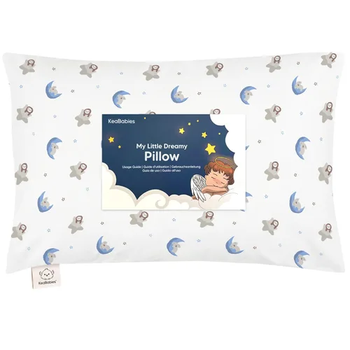 Vista 21 de KeaBabies - Almohada con funda para niños pequeños, almohada My Little Dreamy de 13 x 18 pulgadas (ABC Land)