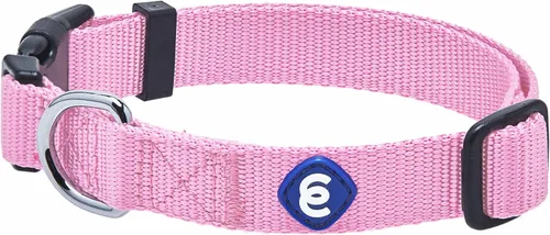 Vista 30 de Blueberry Pet Essentials Collar para Perro Pequeño en Rosa Bebé Correa de Nailon Duradera Ajustable y Ecológica Collar Clásico para Perros Extra