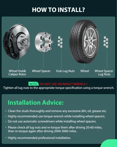 Vista 6 de SCITOO 4 adaptadores espaciadores de rueda de 4 lengüetas de 4 x 110 a 4 x 137 10 x 1.25 y 1 pulgada compatibles con 2007-2016 para Rancher 420