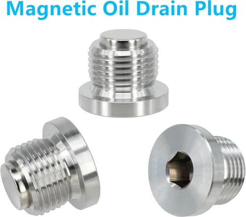 Vista 5 de 1 pieza de acero inoxidable con tapón magnético de drenaje de aceite de cárter para Porsche 911 986 996 997 Boxster Cayman