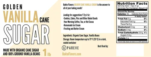 Vista 39 de Bakto Flavors Paquete de azúcar orgánico - 3 frascos (1 libra) - Azúcar de caña de jengibre dorado