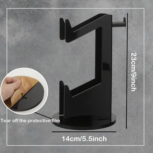 Vista 2 de BATEDI Universal Stand Controller Holder Headset Stand 2 Tier Controller Stand for Xbox ONE PS4 PS5 Xbox Headphone Stand Gamepad Holder for Desk