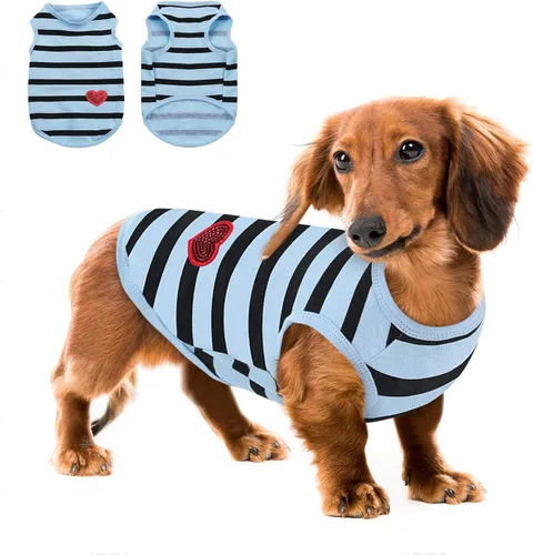 Vista 46 de Queenmore Camisa para perros pequeños, camisa suave y transpirable para perros, gatos, macho y hembra, ropa para mascotas para todas las estaciones